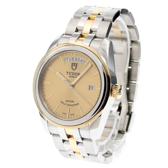 TUDOR Glamor Date Day 56003 YG bezel gold Dial Automatic Men\'s Watch main image 5